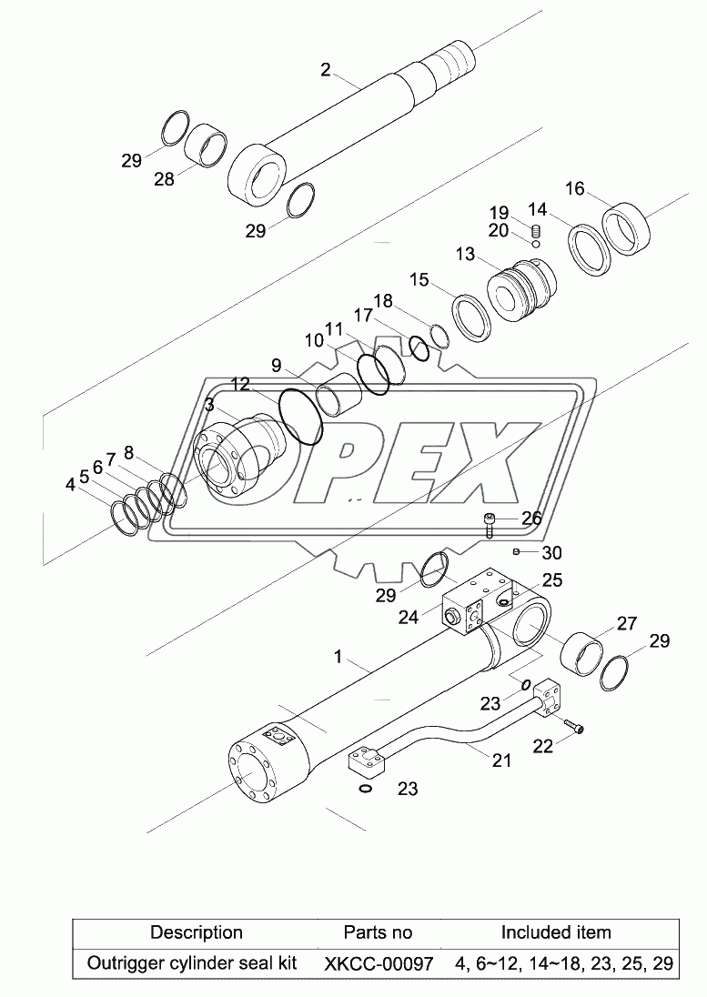 OUTRIGGER CYLINDER