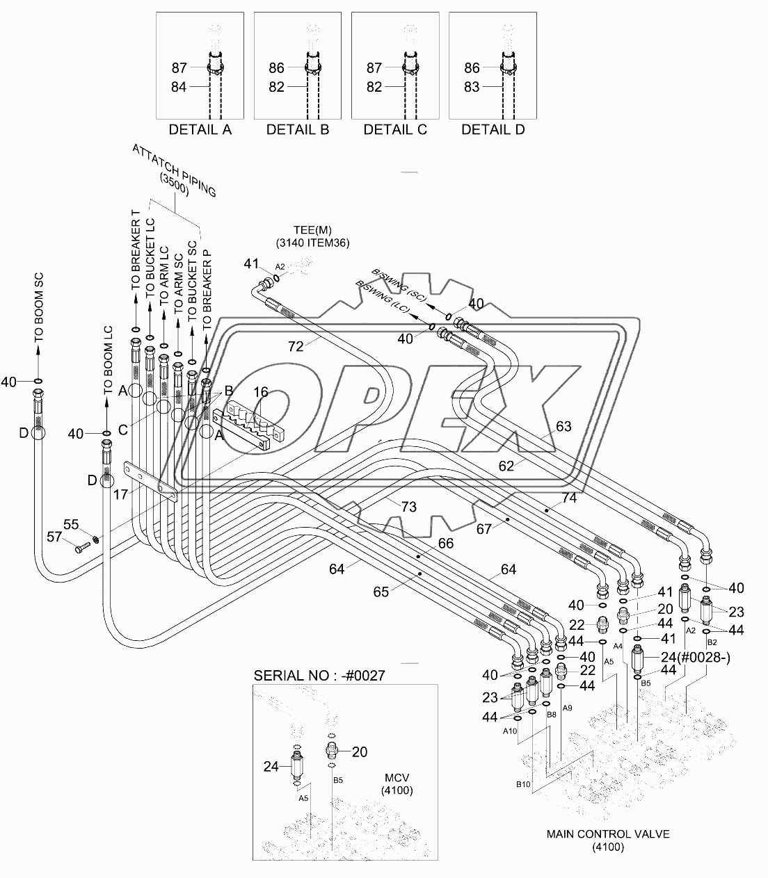 UPPER HYDRAULIC PIPING 2