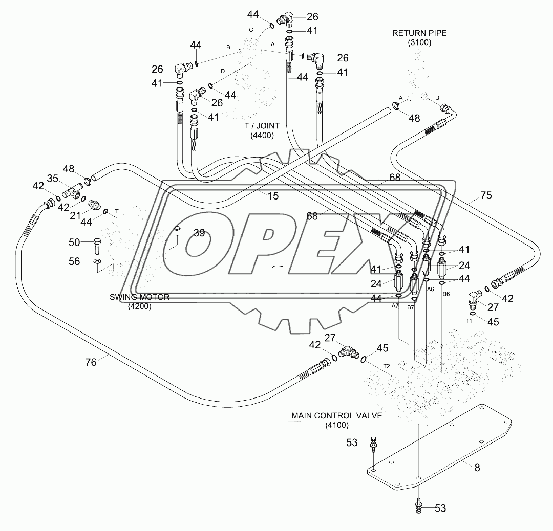 UPPER HYDRAULIC PIPING 3