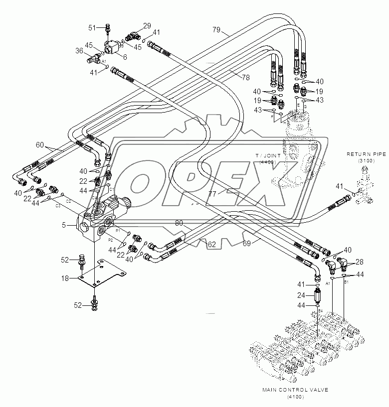 UPPER HYDRAULIC PIPING 5