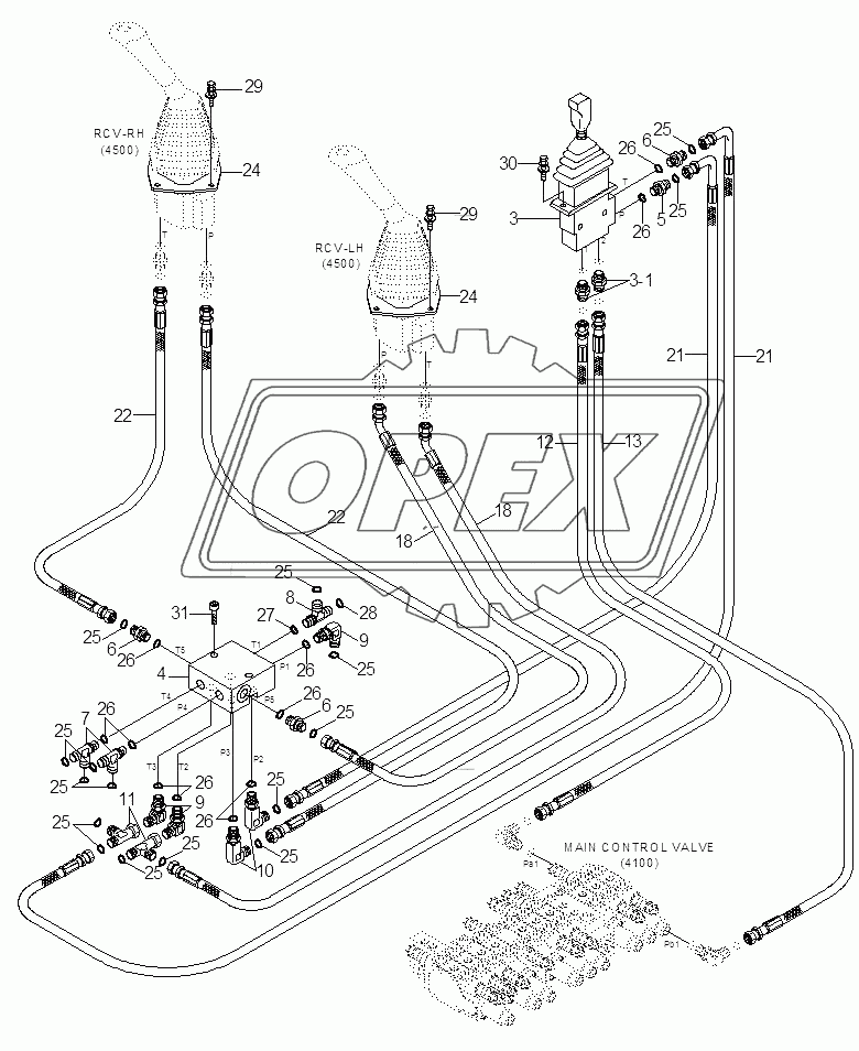 RCV HYD PIPING 2