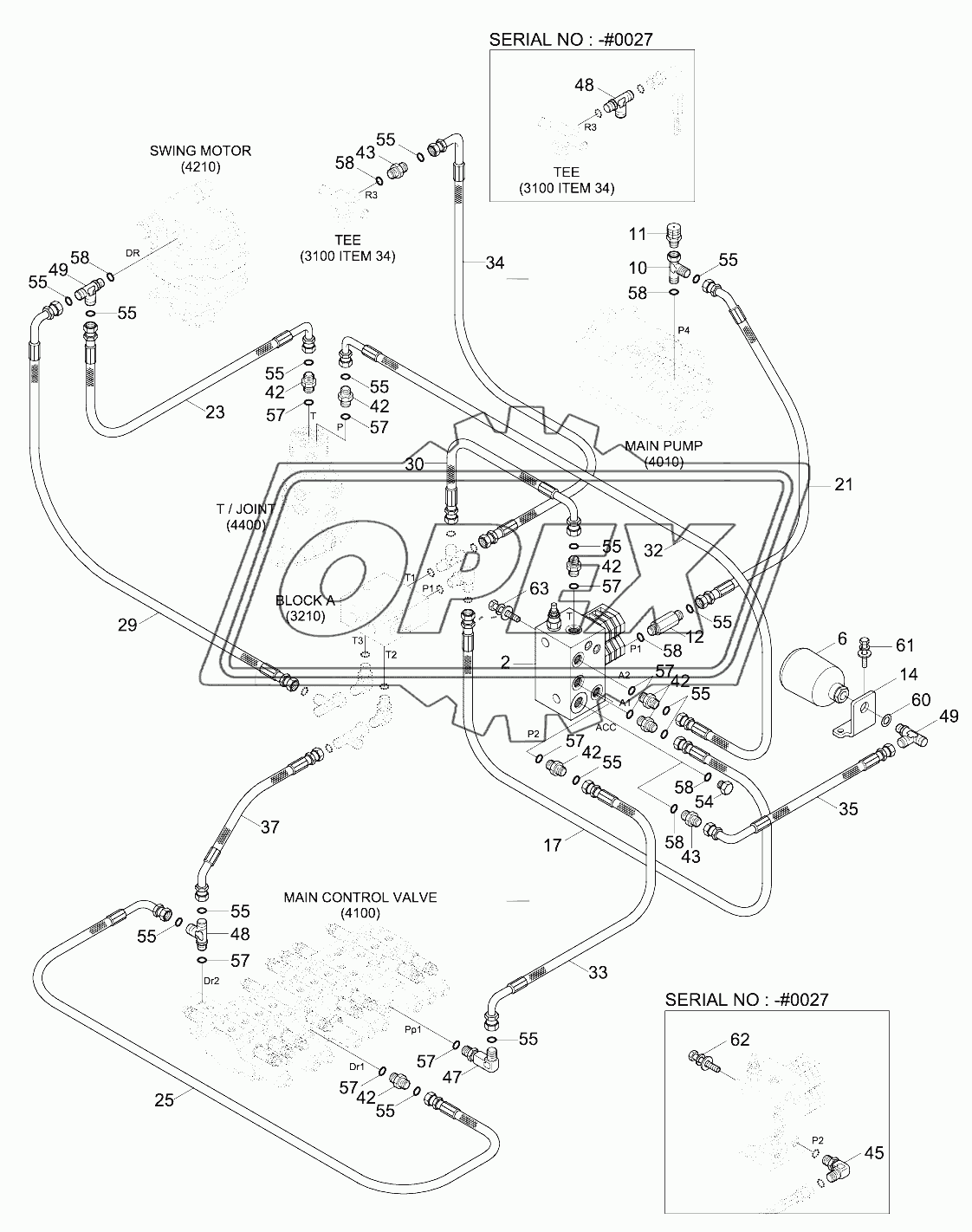 PILOT HYD PIPING 3 (SOLENOID)