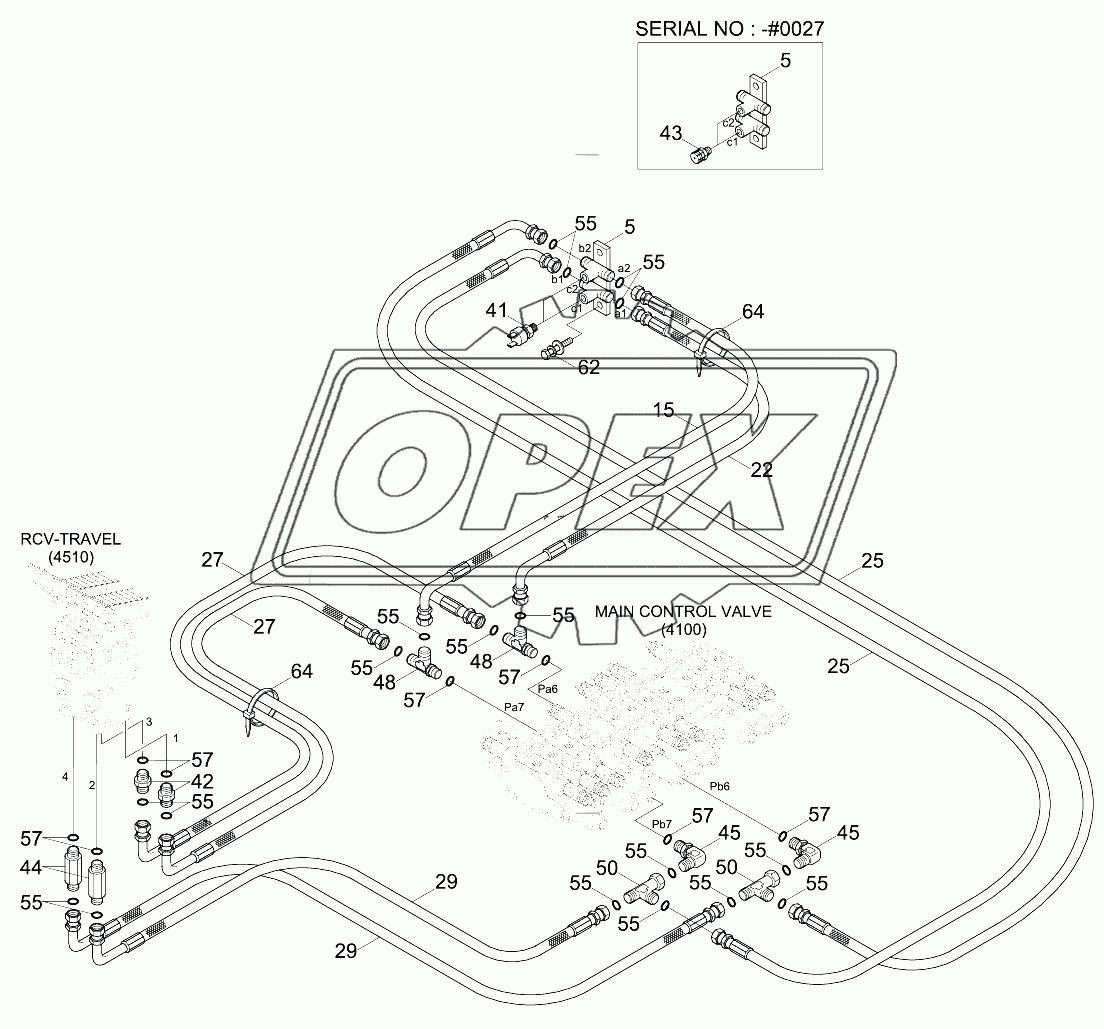 PILOT HYD PIPING 4 (TRAVEL, ALARM)