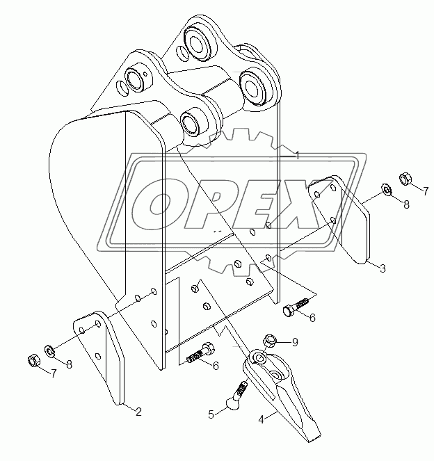 BUCKET (0.04M3 SAE HEAPED)