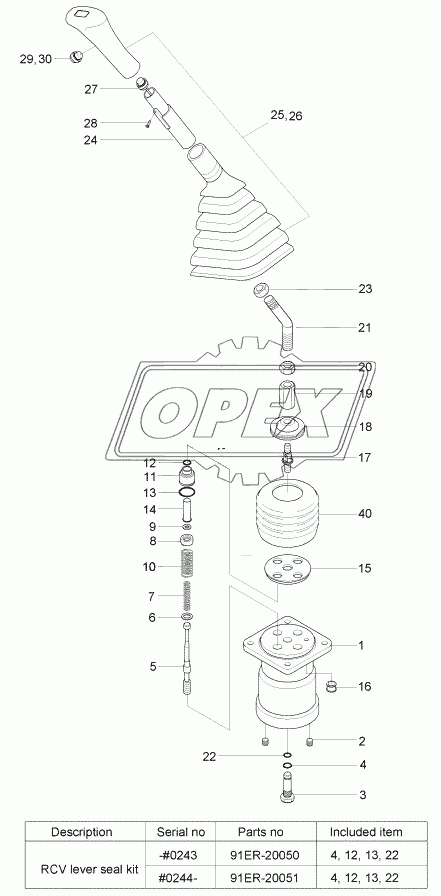 REMOTE CONTROL LEVER (STD)