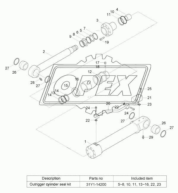 OUTRIGGER CYLINDER