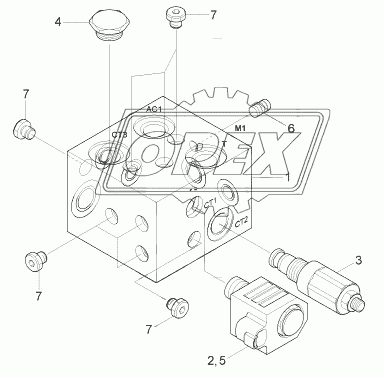 TRAVEL CONTROL VALVE (#0979-)