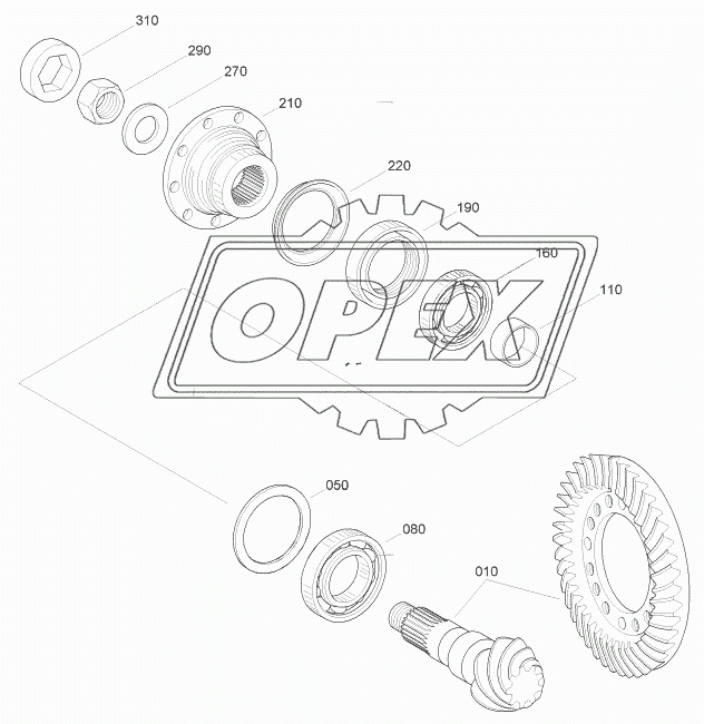 REAR AXLE INPUT GROUP (-#0978)