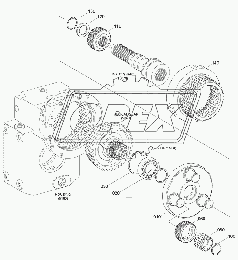 TRANSMISSION PLANETARY DRIVE (-#0978)