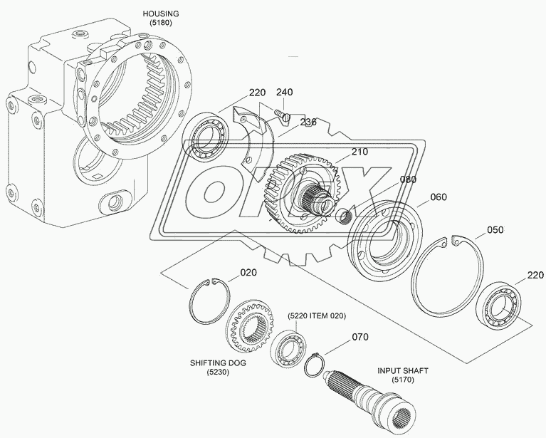 TRANSMISSION SPUR GEAR DRIVE (-#0978)