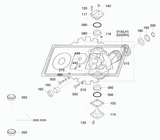 FRONT AXLE JOINT HOUSING (#0979-)