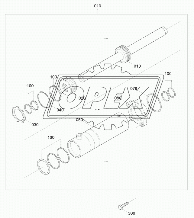 FRONT AXLE STEERING GEAR (#0979-)