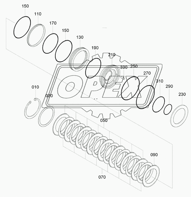 TRANSMISSION MULTI-DISC BRAKE (#0979-)