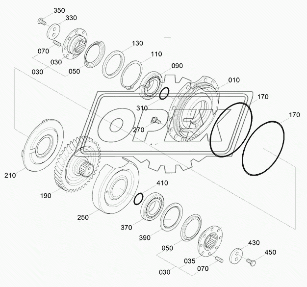 TRANSMISSION OUTPUT GROUP (#0979-)