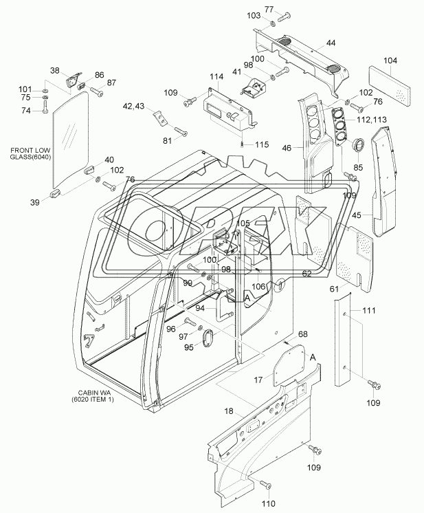 CAB ASSY (2/6, OPT, #1230-)