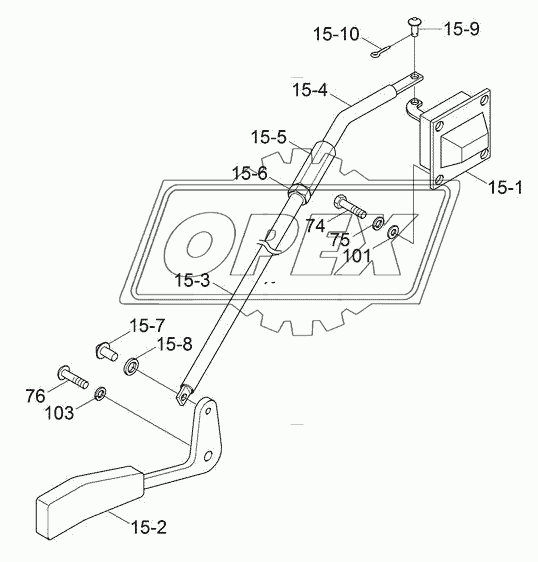 CAB ASSY (6/6, DOOR LATCH ASSY)