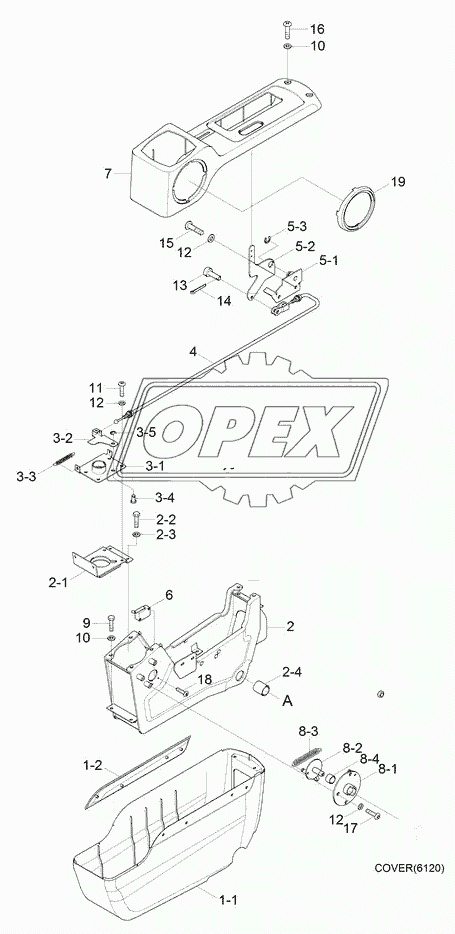 CONSOLE BOX (1/2, LH, OPT, #1230-)