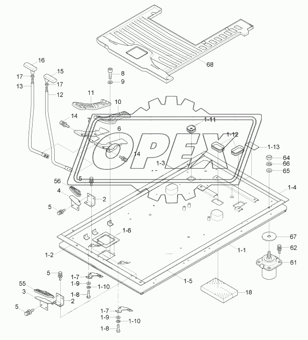 BOTTOM PLATE MOUNTING (OPT, #1230-)