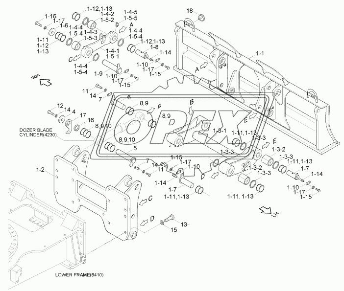 DOZER BLADE-REAR