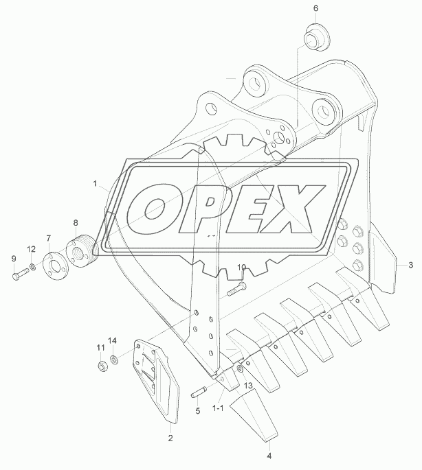 BUCKET (0.89M3 SAE HEAPED)