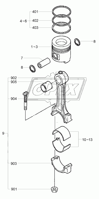 PISTON & CONNECTING ROD