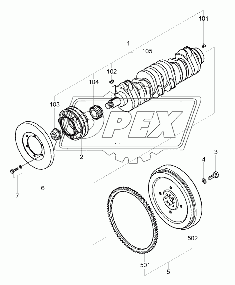 CRANKSHAFT & FLYWHEEL