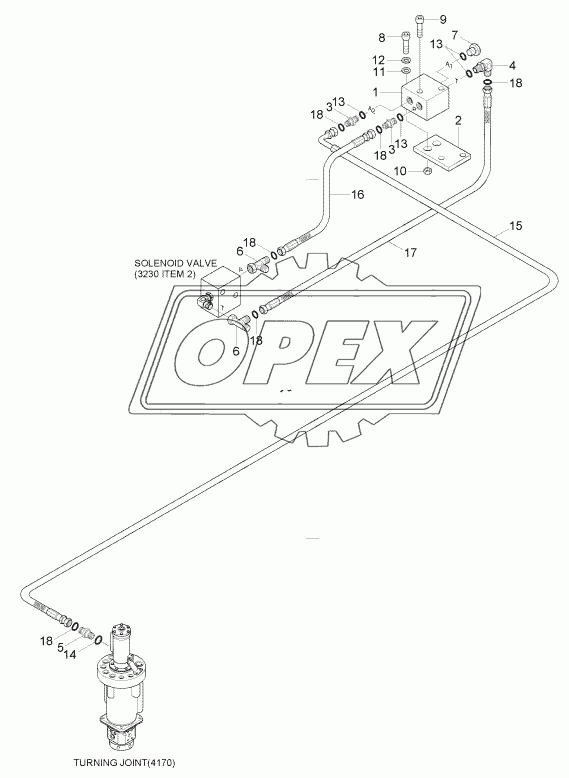 PILOT HYD PIPING (4 OUTRIGGER)