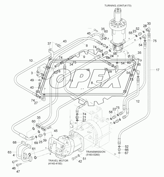 LOWER HYD PIPING 1 (-#0978)