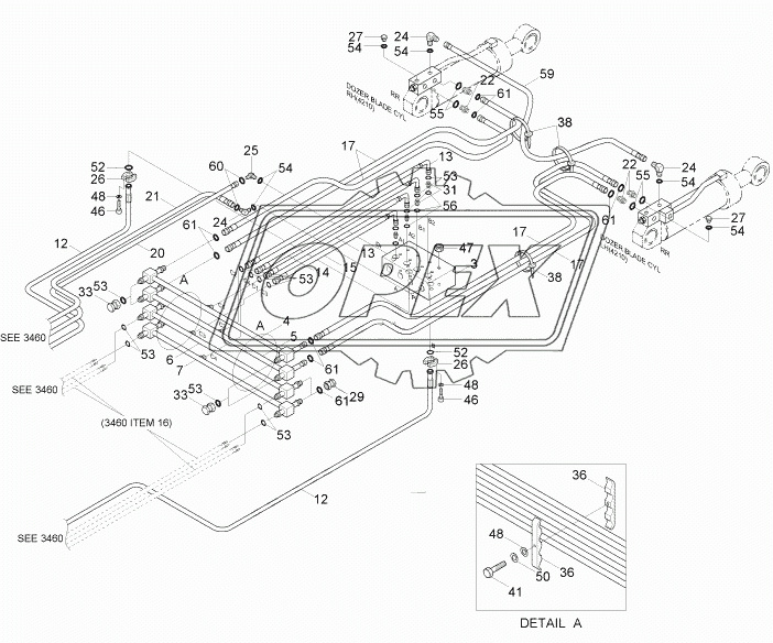 LOWER HYD PIPING 2 (F/OUT R/BLD)