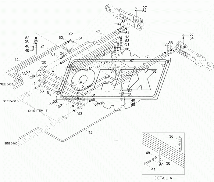 LOWER HYD PIPING 2 (F/BLD R/OUT)