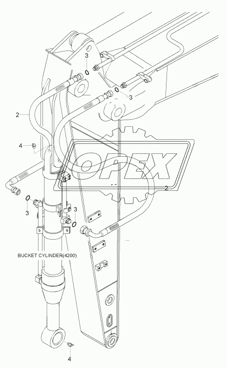 ARM HYD PIPING (2.6M)