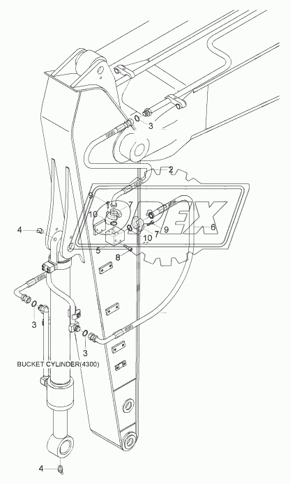 ARM HYD PIPING (3.1M)