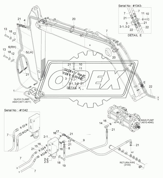 QUICK CLAMP HYD PIPING (#0092-)