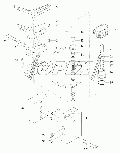 SINGLE PEDAL (DOUBLE ACTING)