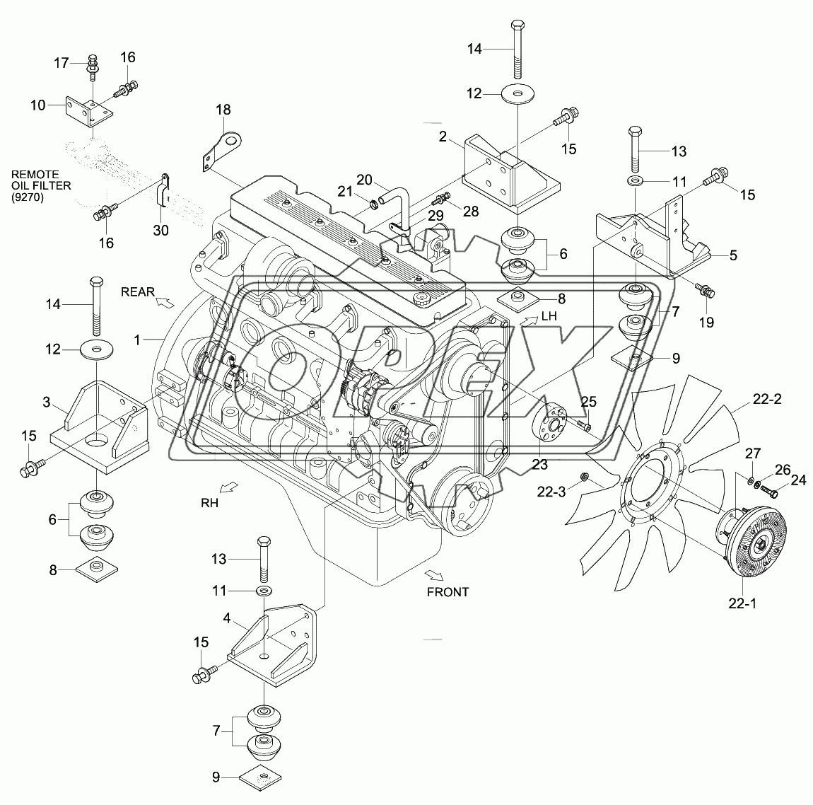 ENGINE MOUNTING