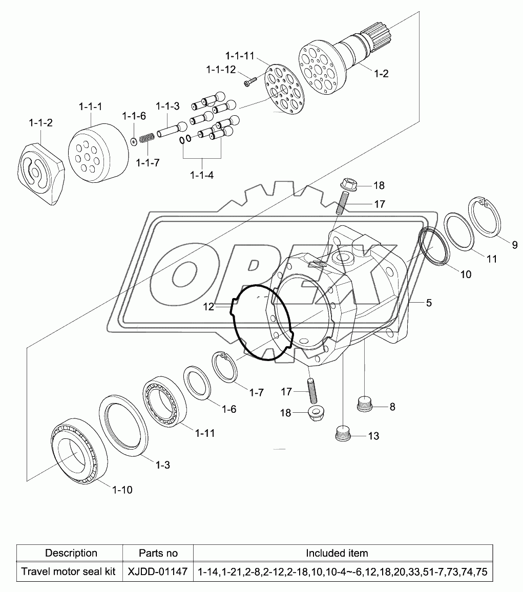 TRAVEL MOTOR (1/2)