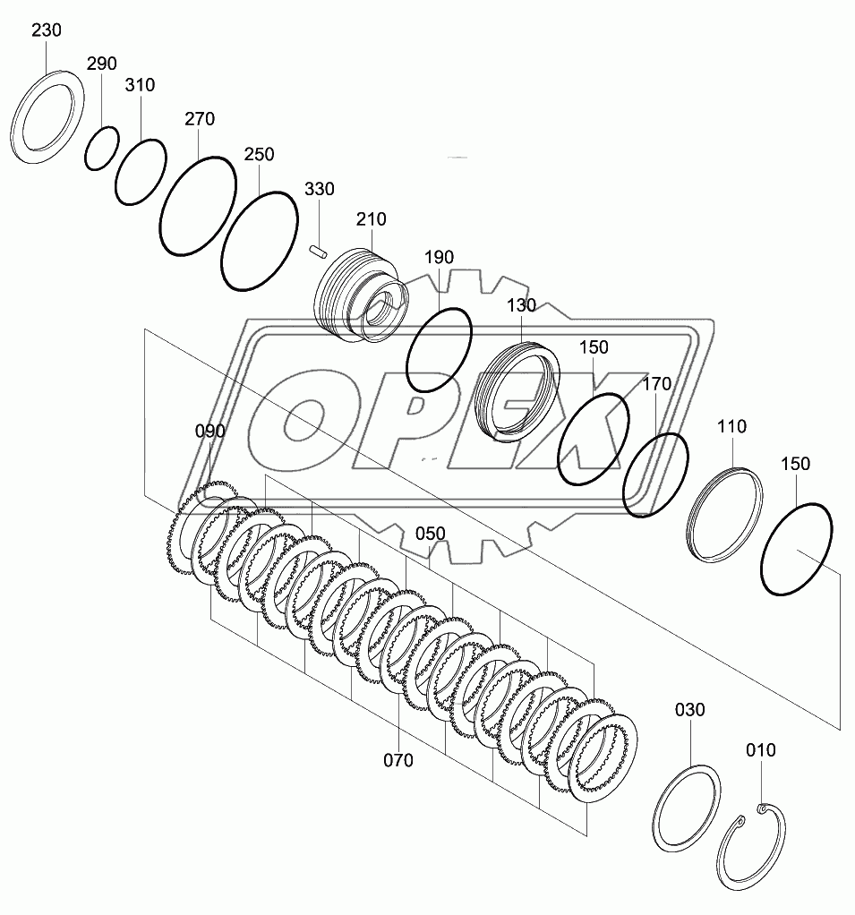 TRANSMISSION MULTI-DISC BRAKE