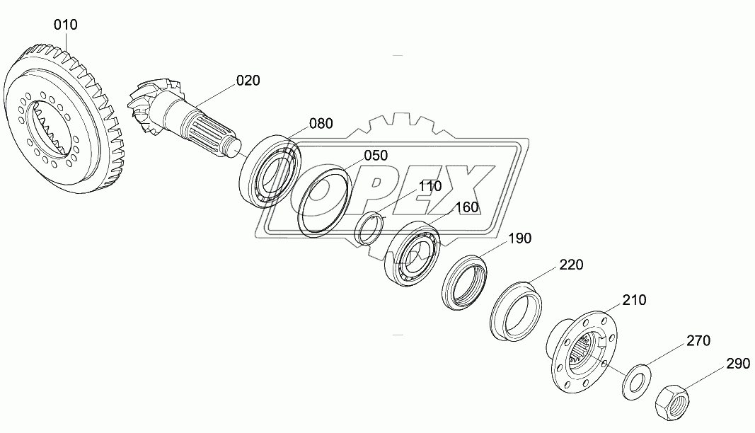 FRONT AXLE INPUT GROUP