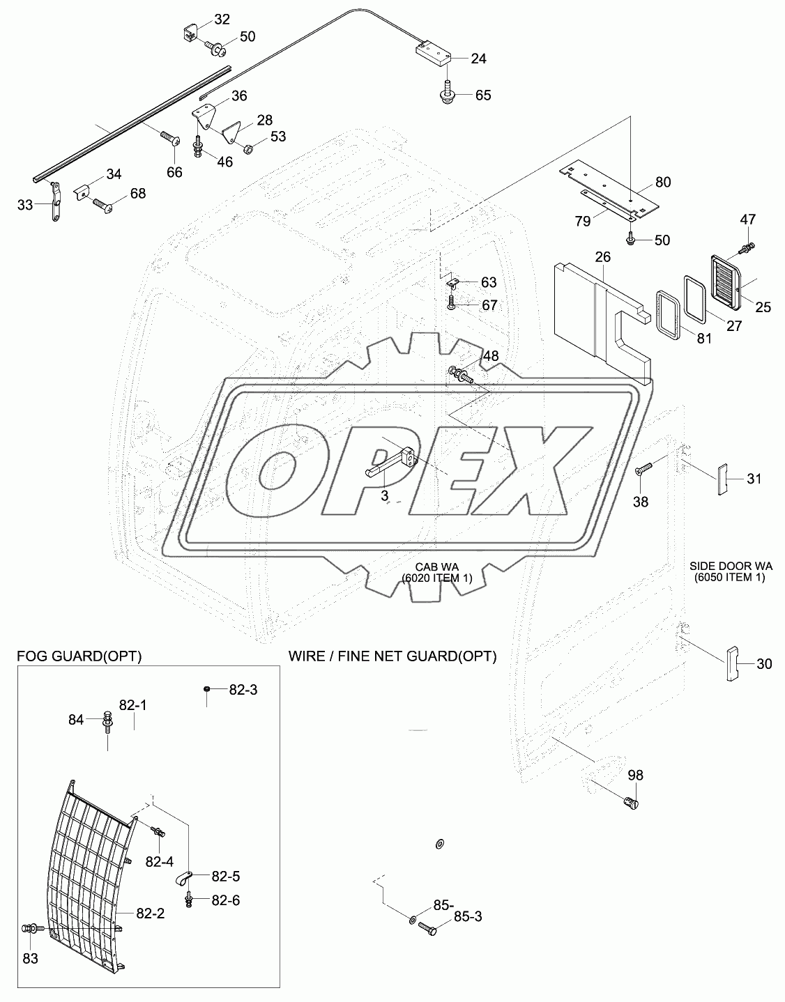 CAB ASSY (2/4)