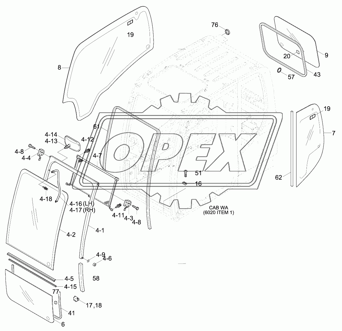 CAB ASSY (3/4)