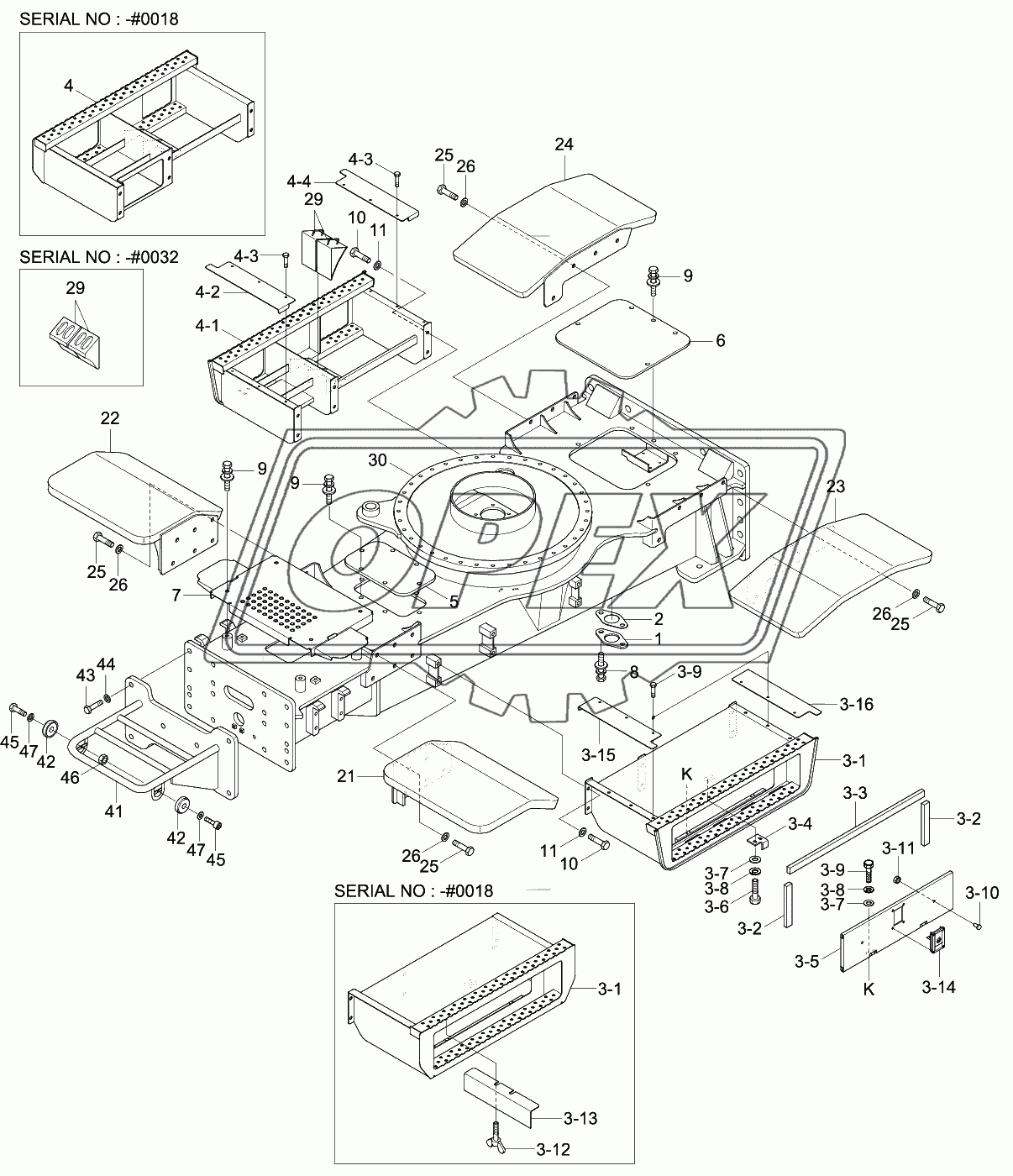 LOWER FRAME & FENDER