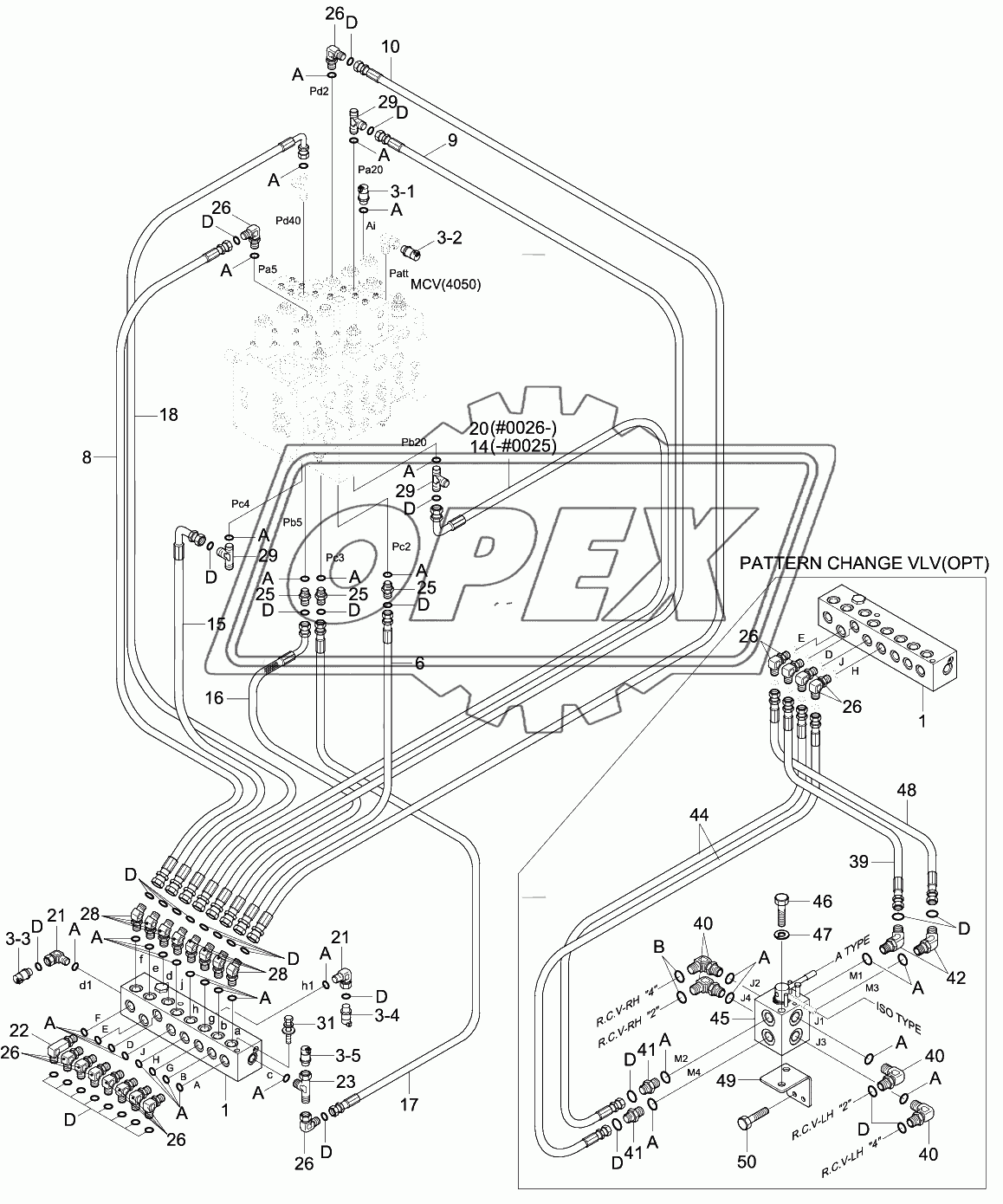 PILOT HYD PIPING (CONTROL 1)