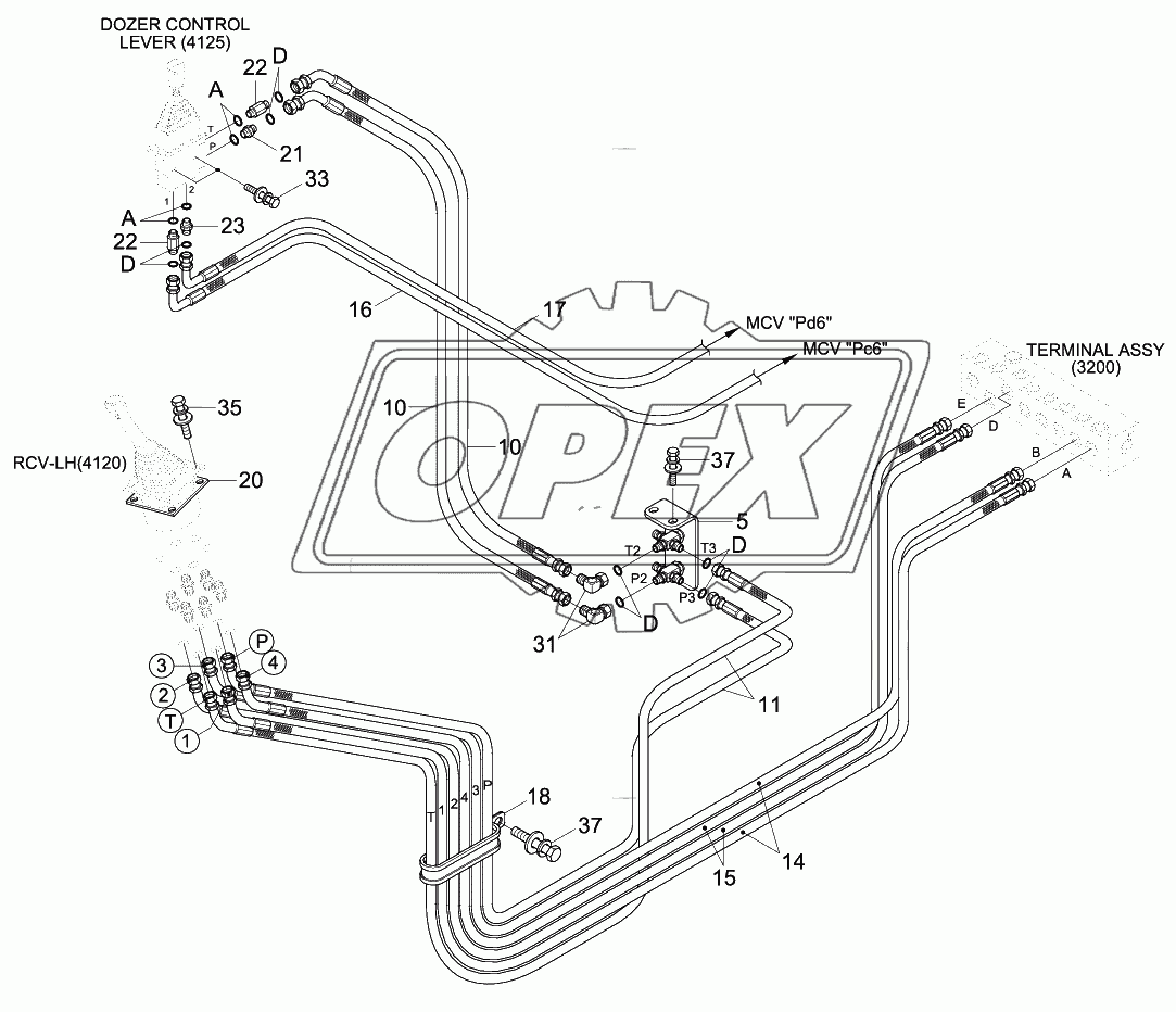 PILOT HYD PIPING (BOTTOM 1)