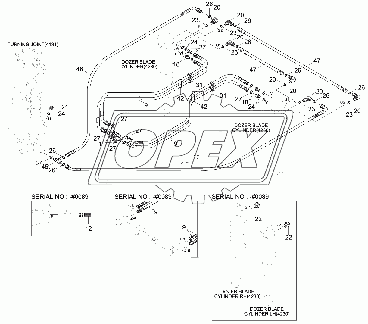 LOWER HYD PIPING 1 (F/OUT, R/BLADE)