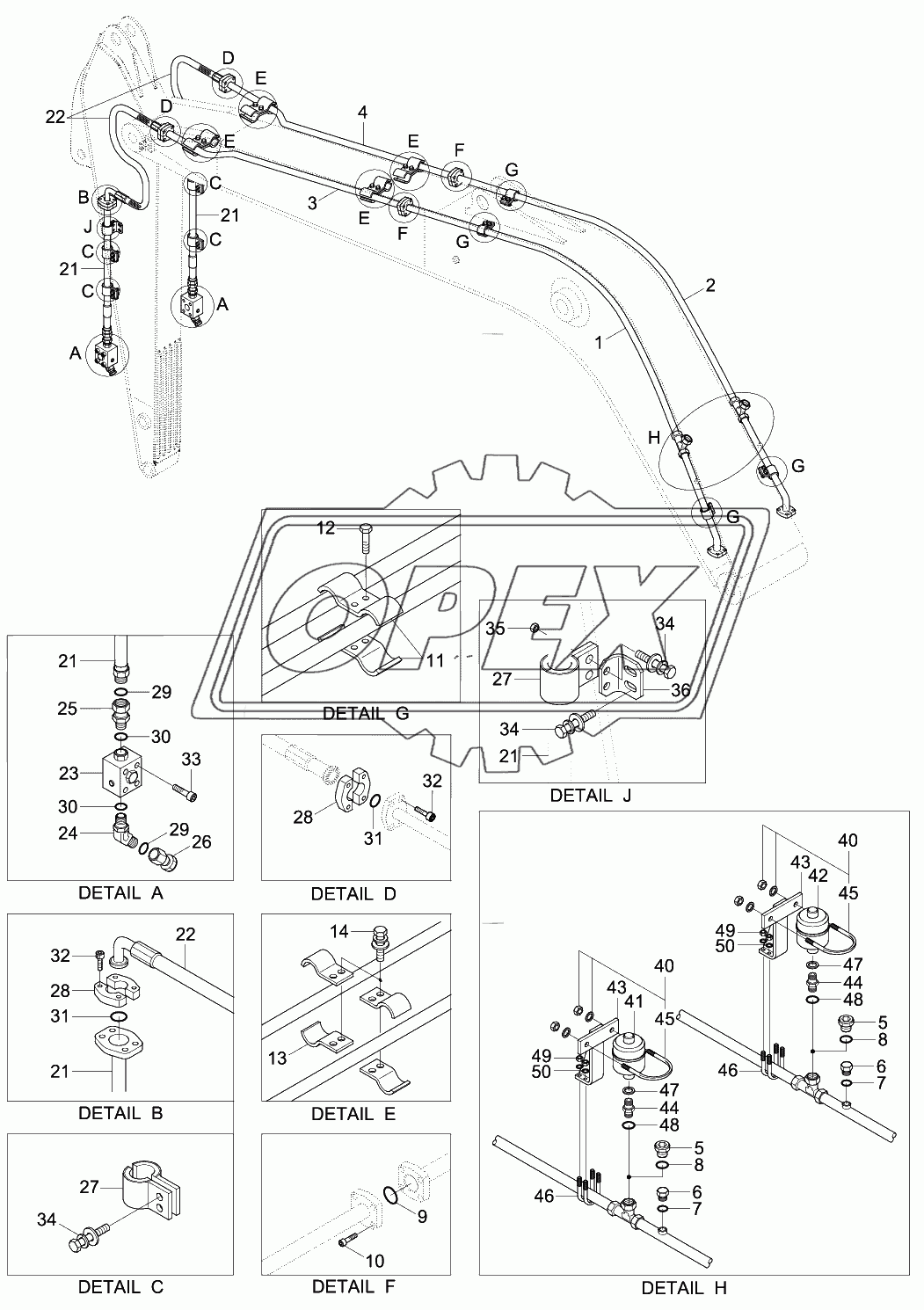 ATTACH PIPING KIT (S & D/ACTING)