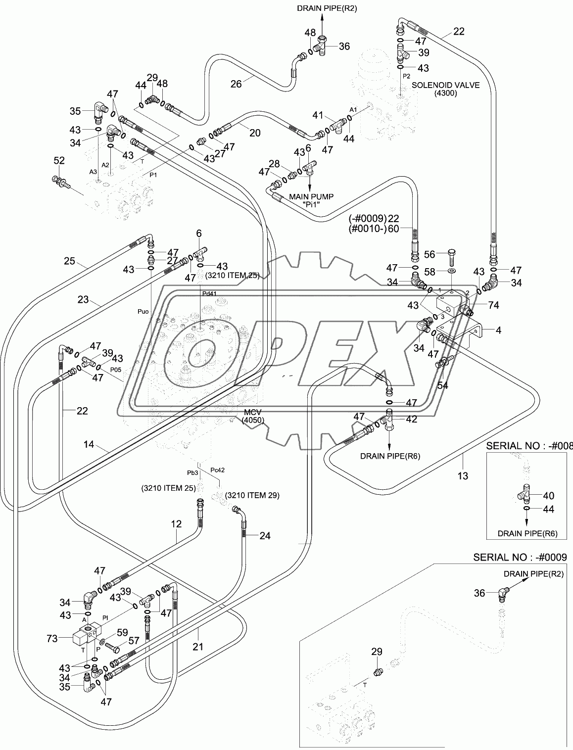 DOUBLE ACTING MAIN PIPING KIT 2