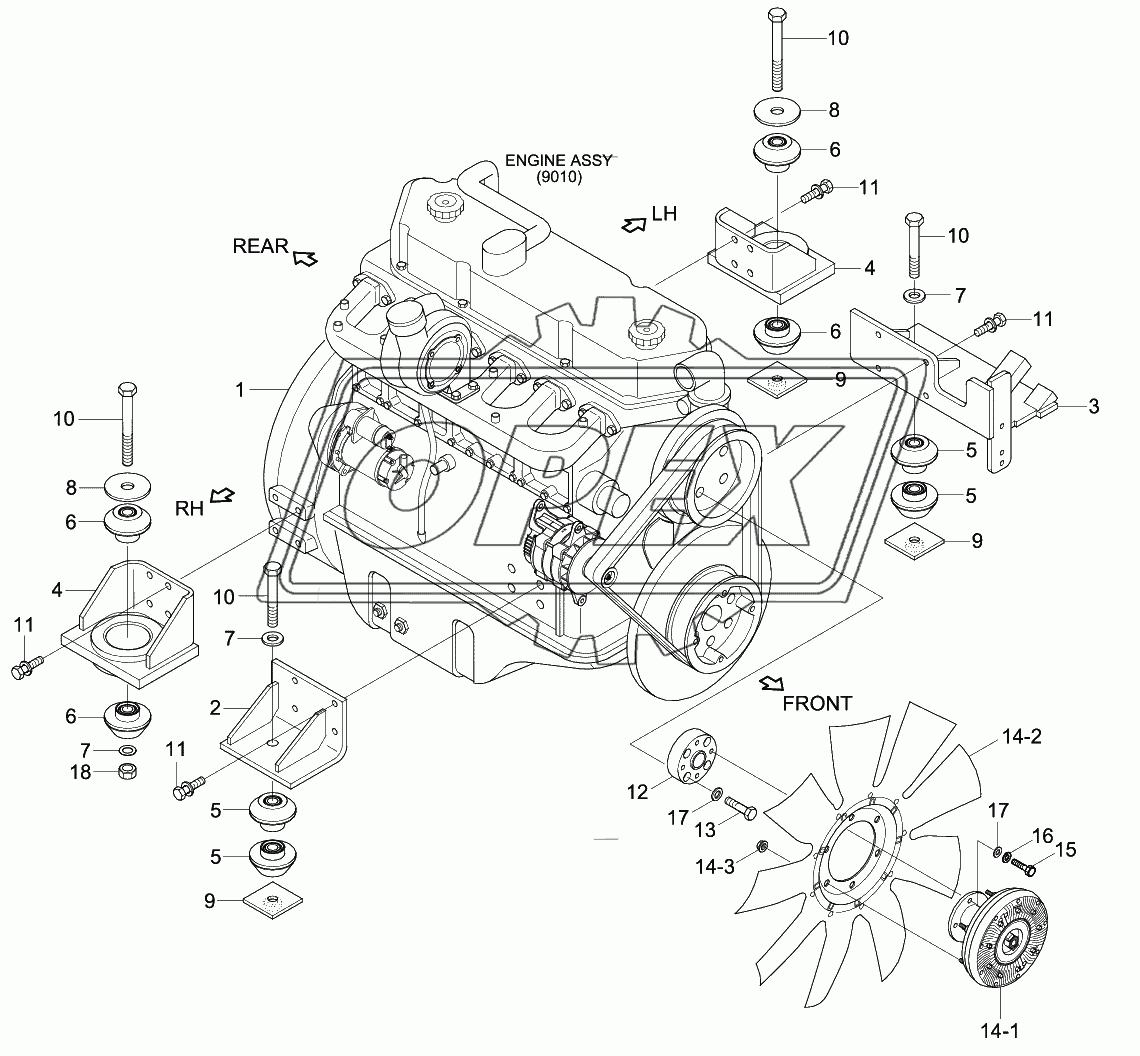 ENGINE MOUNTING