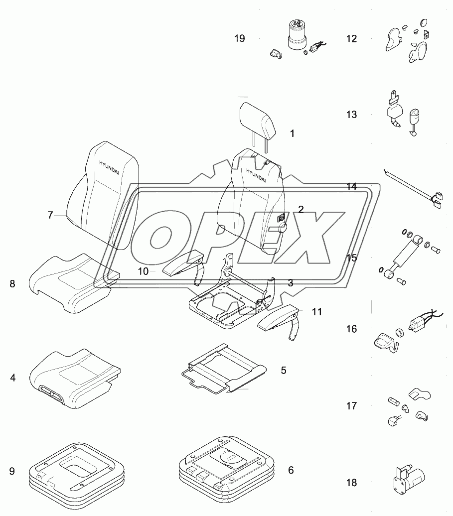 SEAT (SUSPENSION, 2"AIR RIDE, HEATED)