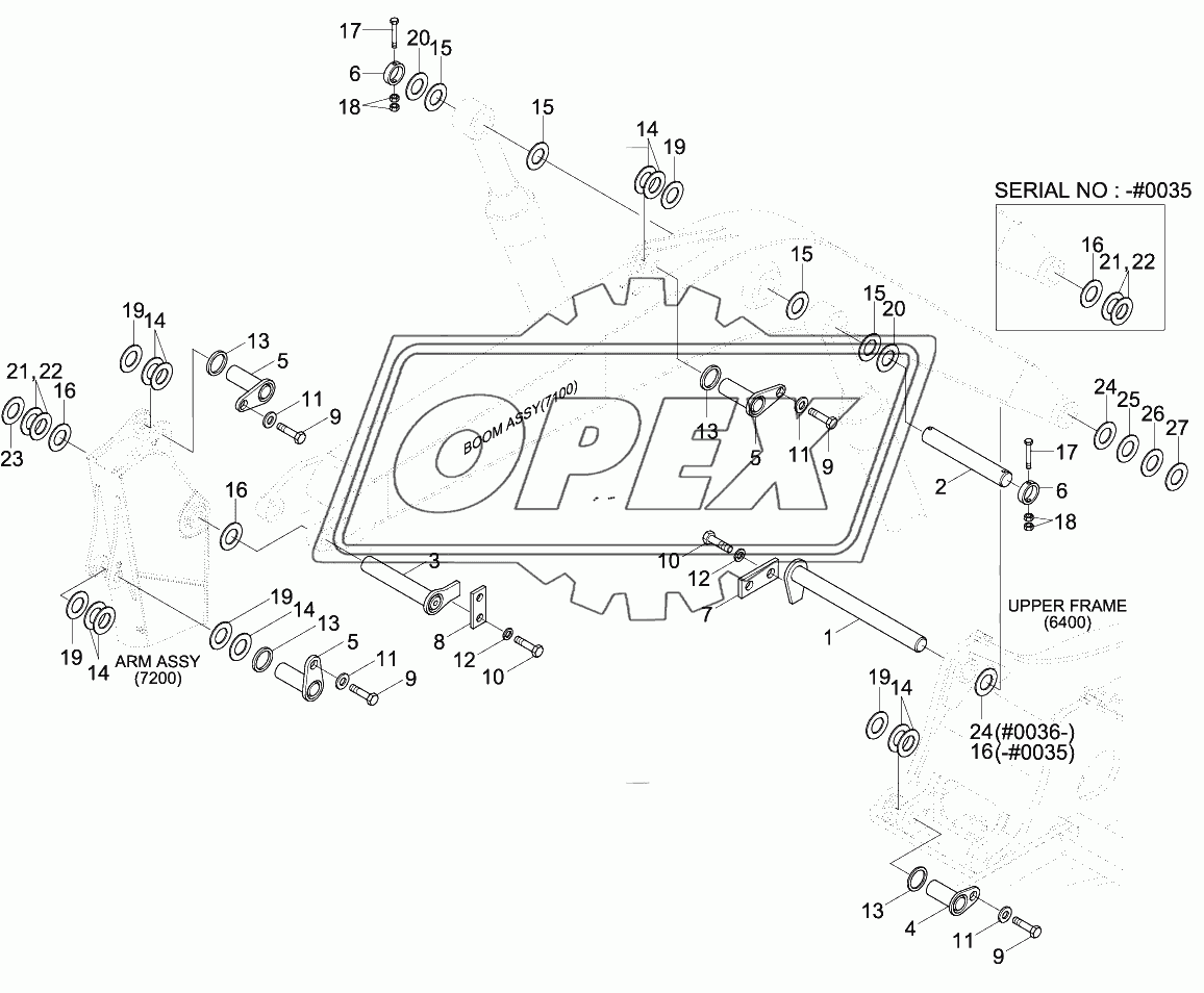 BOOM MOUNTING (5.1M, STD)