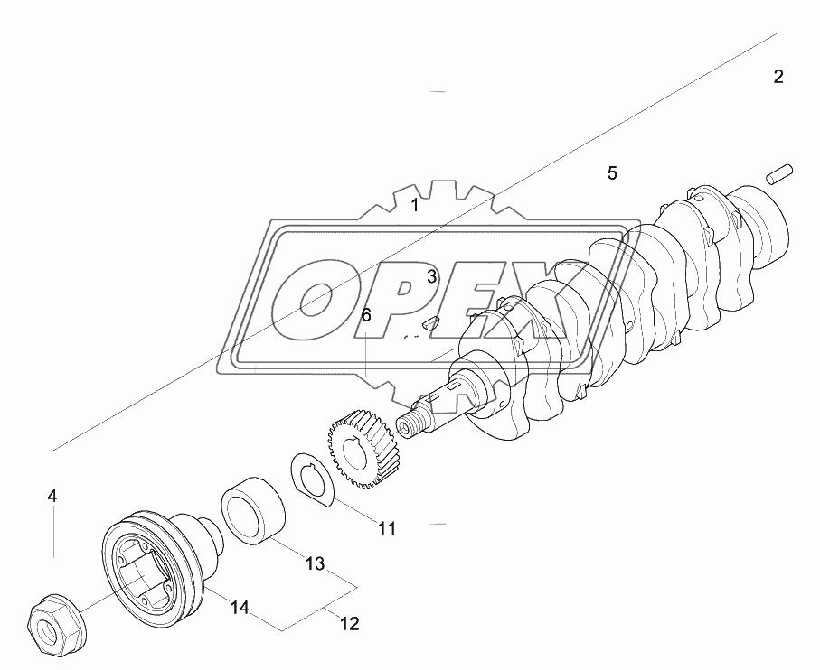CRANK SHAFT & PULLEY